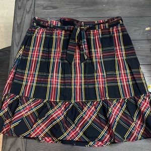 J crew tartan skirt